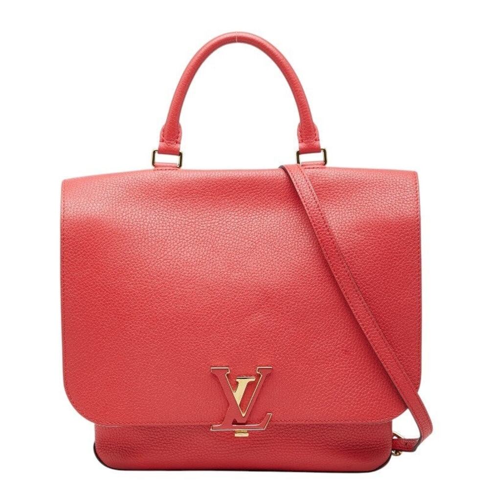 Louis Vuitton Parnassea Volta Leather Handbag Poppy Petal Pink